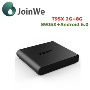 T95X Cheapest 2GB+8GB Kodi 16.1 S905X Android 6.0 Ott TV Box