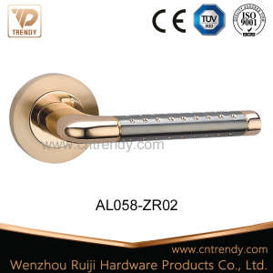 Classic Style Aluminum Entry Door Hardware Furniture Handleset (AL058-ZR02)